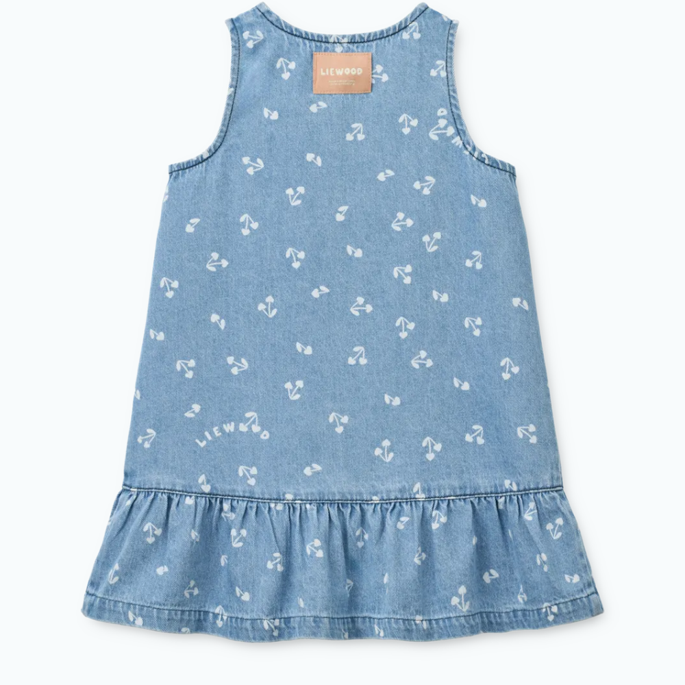 Liewood Sukienka dżinsowa Sybilla Cherry heart sandy / Denim