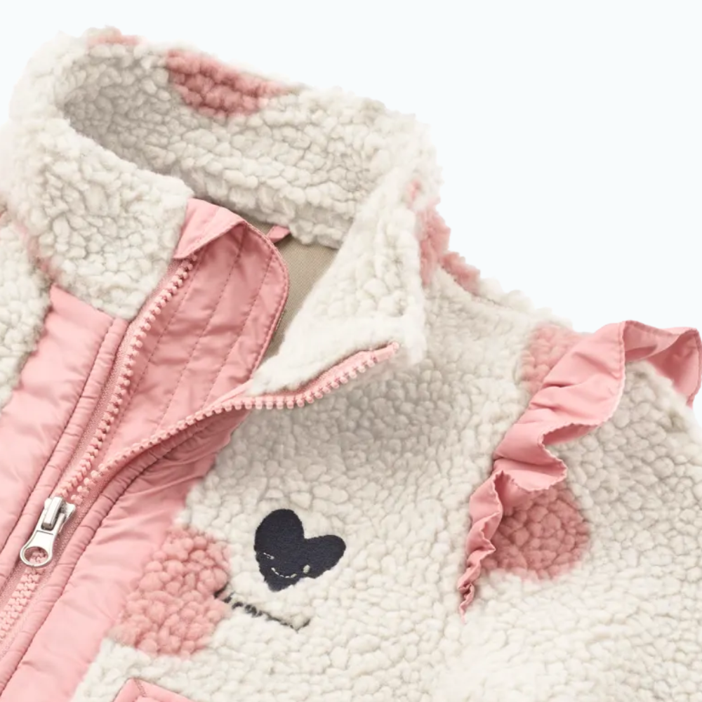 Liewood Kurtka dziecięca Noam Spot dot Sandy / Rose blush mix