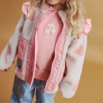 Liewood Kurtka dziecięca Noam Spot dot Sandy / Rose blush mix