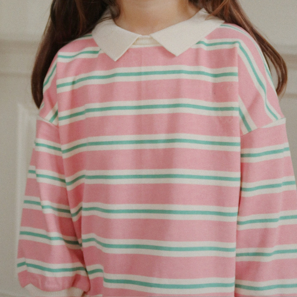 Konges Slojd Polówka dziecięca Blush Bound Stripe