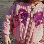 Konges Slojd Kurtka bomberka dziecięca z cekinami Juno Rosette