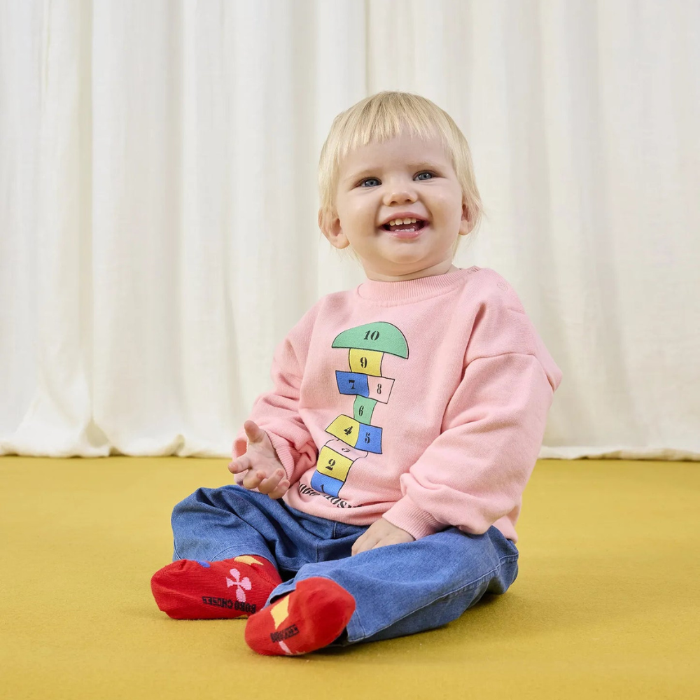 Bobo Choses Bluza dla dzieci Hopscotch Pink