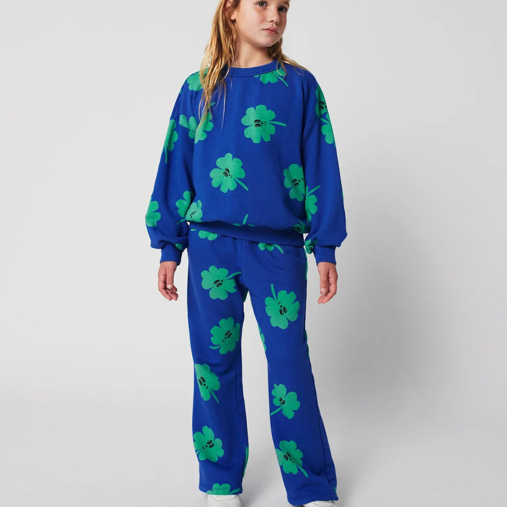 Bobo Choses Spodnie dla dzieci Lucky Clover all over Blue