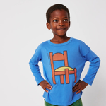 Bobo Choses Koszulka dla dzieci z długim rękawem Chair Blue