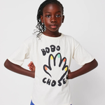 Bobo Choses Koszulka dla dzieci Have Fun Offwhite