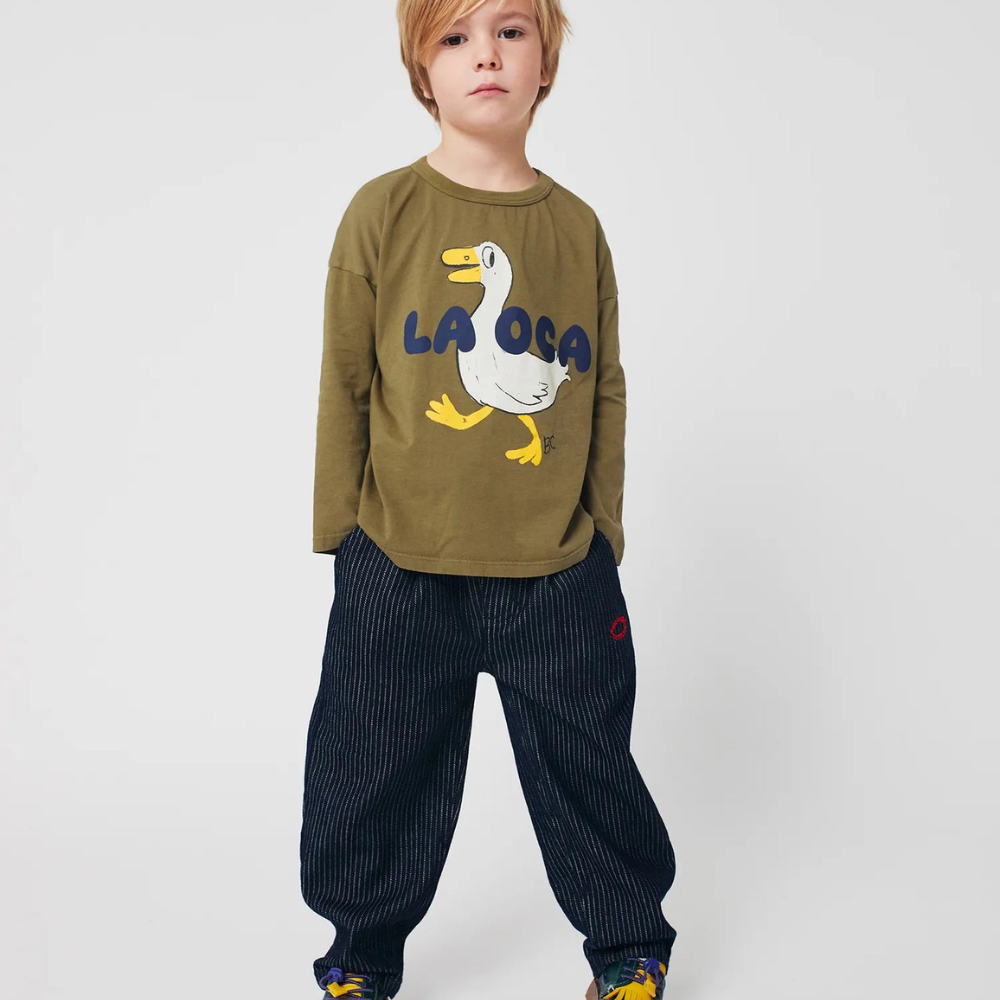 Bobo Choses Spodnie dżinsowe Tic Tac Toe Navy Blue