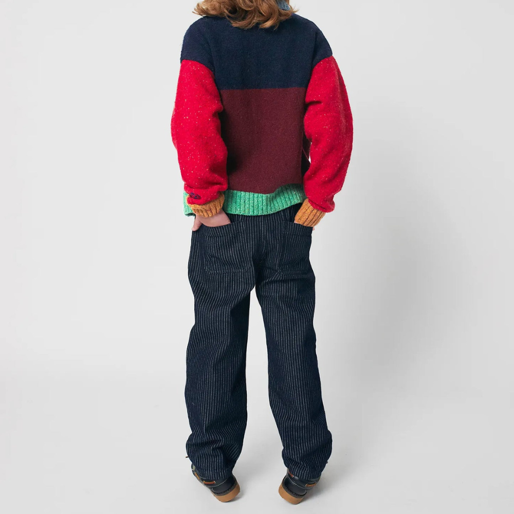 Bobo Choses Spodnie dżinsowe Tic Tac Toe Navy Blue