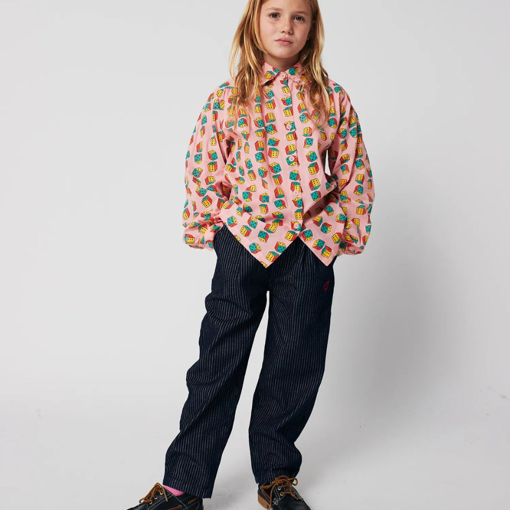 Bobo Choses Spodnie dżinsowe Tic Tac Toe Navy Blue