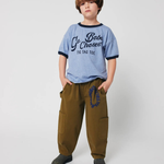 Bobo Choses Spodnie cargo Tic Tac Toe Khaki