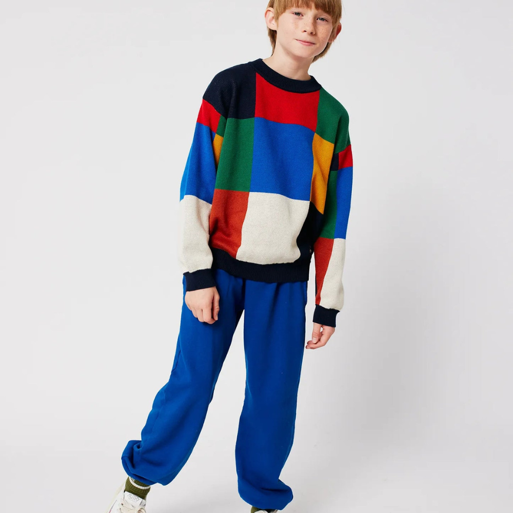 Bobo Choses Spodnie dresowe Curve Blue