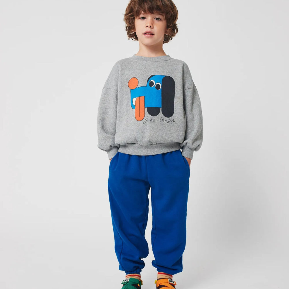 Bobo Choses Spodnie dresowe Curve Blue