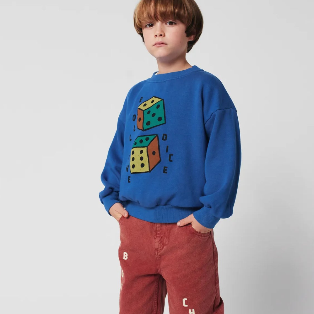 Bobo Choses Bluza dziecięca Roll The Dice Blue