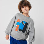 Bobo Choses Bluza dziecięca Doggy Mate Heather Grey