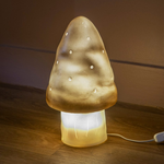 Minikane Lampka nocna w kształcie grzybka Złotobrązowa