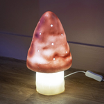 Minikane Lampka nocna w kształcie grzybka ciemny róż