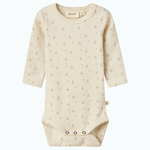Lil’ Atelier Body niemowlęce dla dziewczynki slim Turtledove Flower NBFGAGO