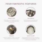 Sebra Kokon niemowlęcy 3w1 Dark Olive