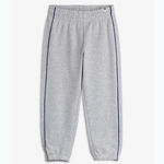 Mini Rodini  dziecięce spodnie dresowe z lamówką Grey Melange