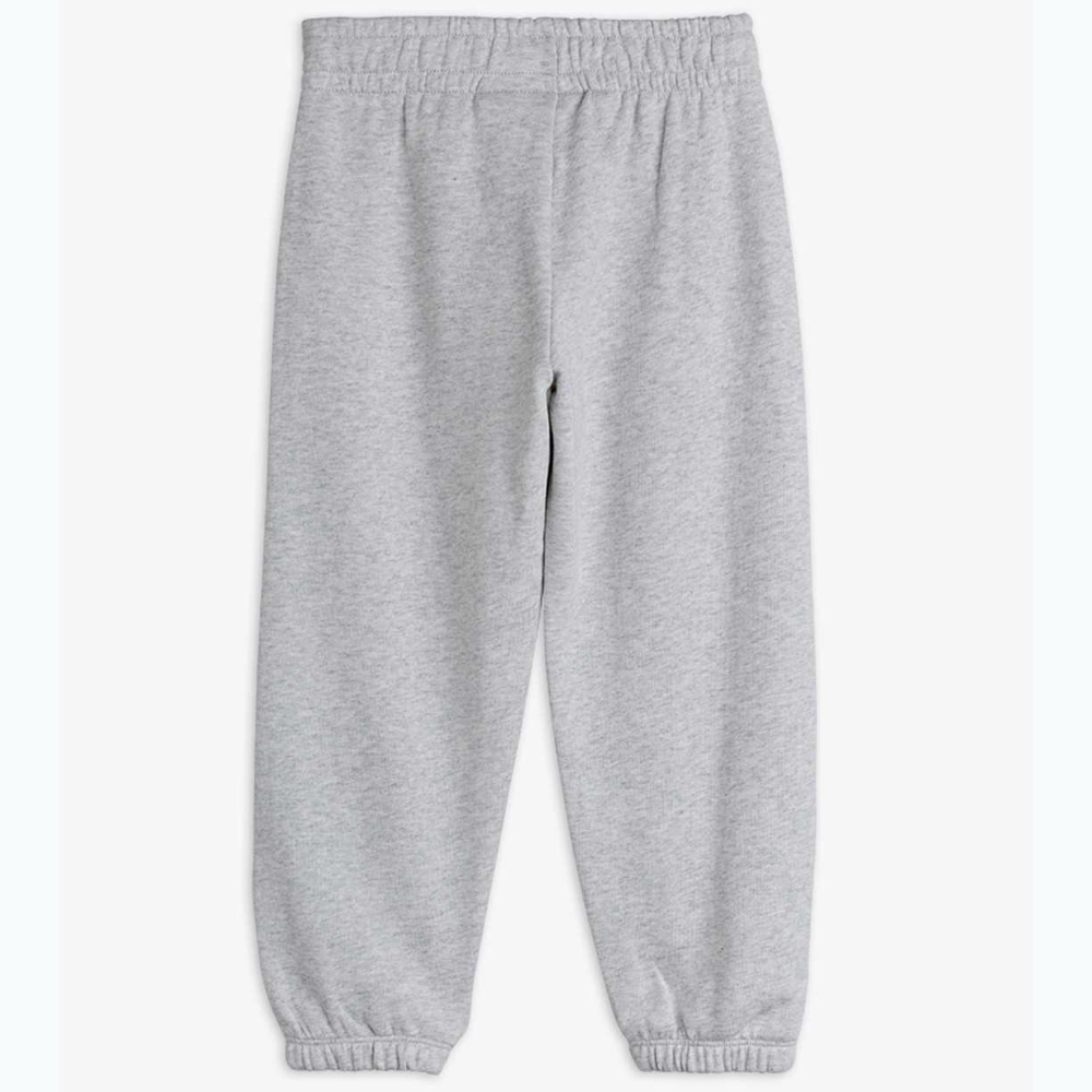 Mini Rodini  dziecięce spodnie dresowe z lamówką Grey Melange