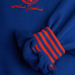 Mini Rodini bluza dziecięca Striped rib earth emb Blue