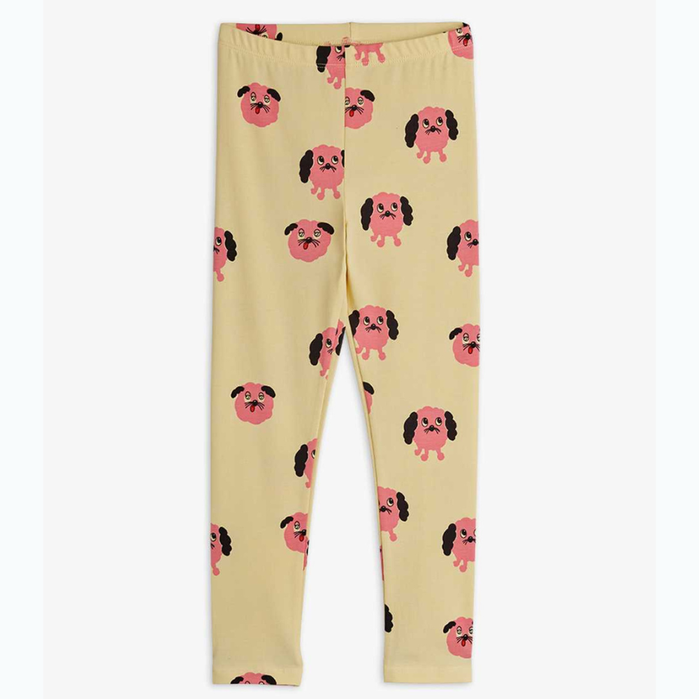 Mini Rodini Legginsy dziecięce Doggies aop Yellow