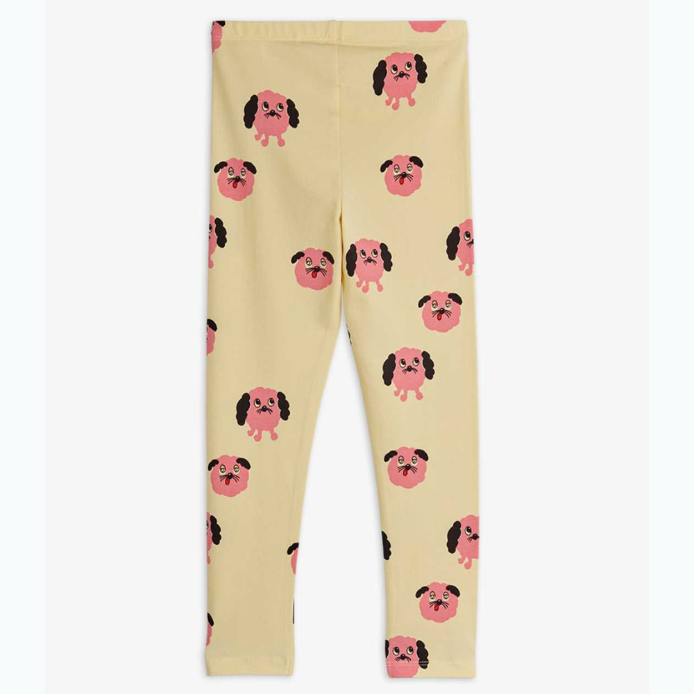 Mini Rodini Legginsy dziecięce Doggies aop Yellow