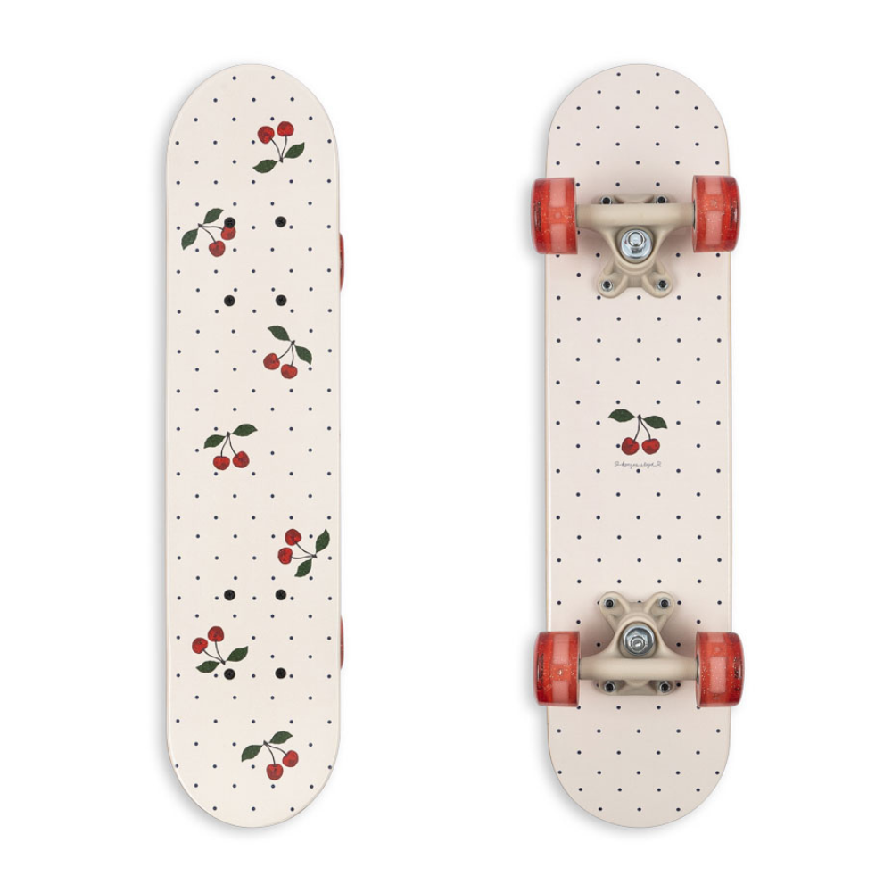 Konges Slojd Deskorolka dla dzieci z świecącymi kółkami Navy Dots