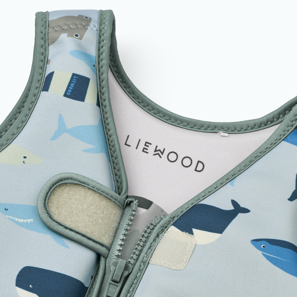Liewood dziecięca kamizelka do pływania Dove Shark / Dove blue