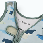Liewood dziecięca kamizelka do pływania Dove Shark / Dove blue