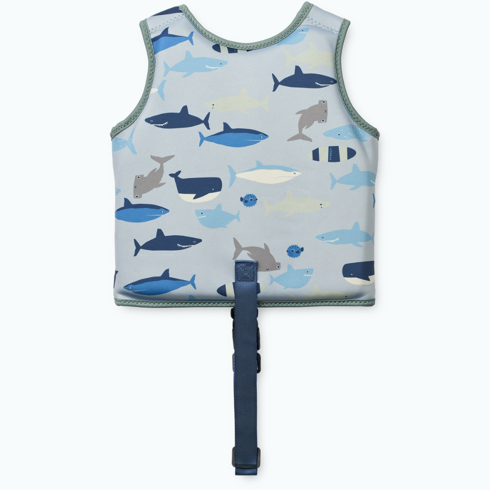 Liewood dziecięca kamizelka do pływania Dove Shark / Dove blue