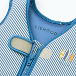 Liewood Kamizelka do pływania Dove Seersucker Y/D stripe Riverside / Creme de la creme