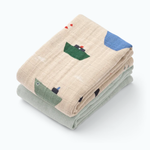 Liewood Pieluszki muślinowe 2-pak Lewis Sailing / Dove blue mix