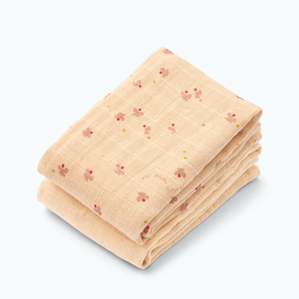 Liewood Pieluszki muślinowe 2-pak Lewis Mini butterfly / Apple blossom mix