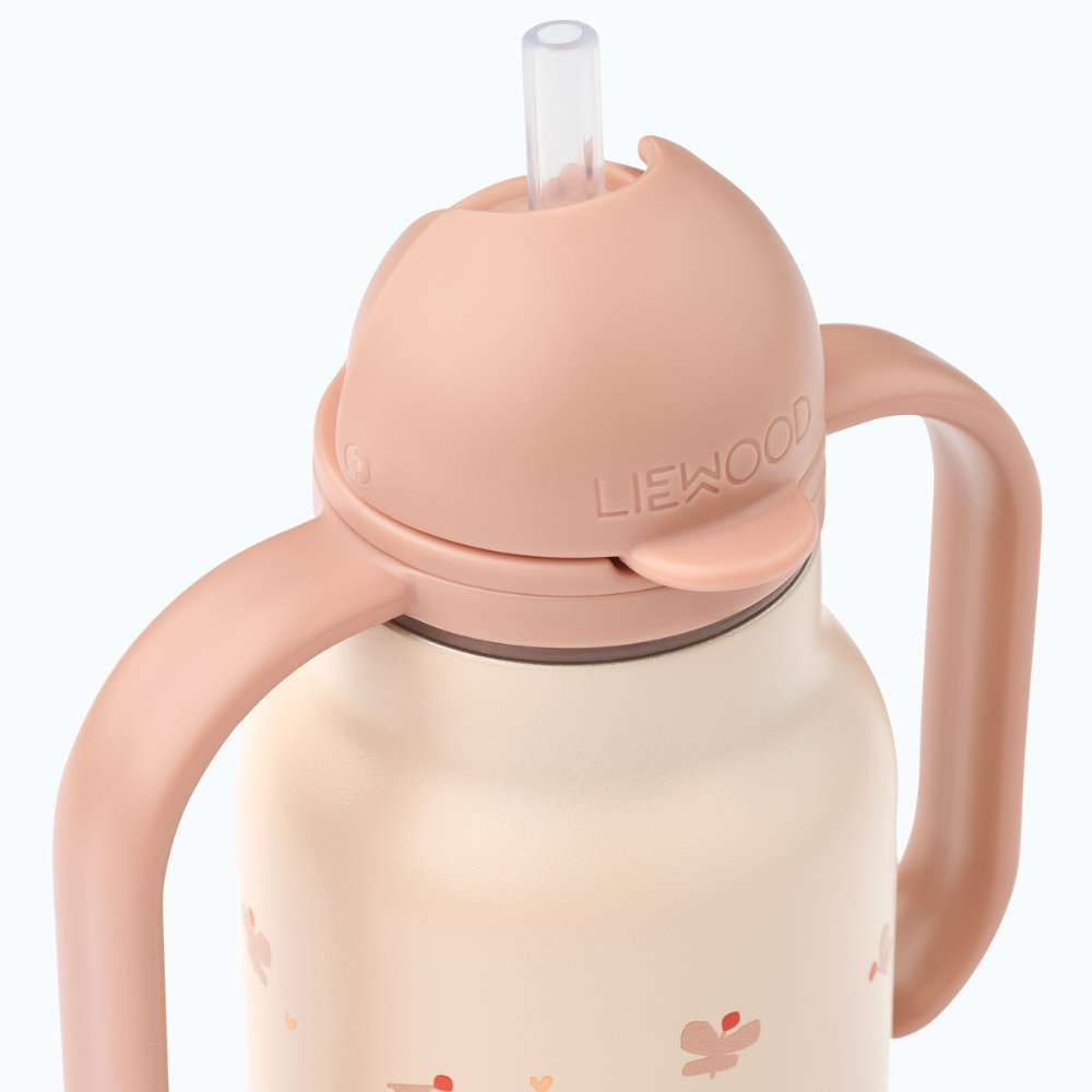 Liewood Butelka na wodę dla dzieci Kimmie Mini Butterfly / Apple blossom 250 ml