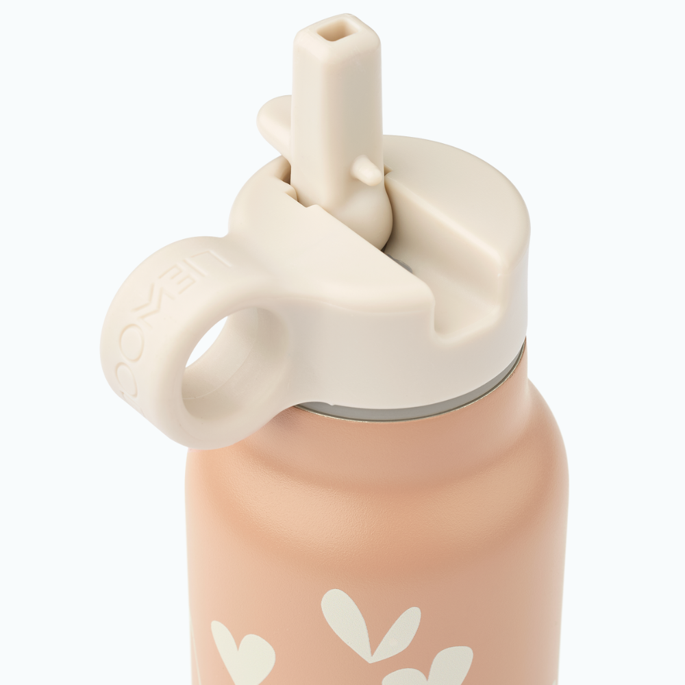 Liewood Butelka na wodę dla dzieci Falk Sweethearts / Pale tuscany 350 ml