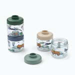 Liewood  pojemniki na przekąski Dominique Fun / Beach blue 100 ml 4-pak