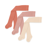 Konges Slojd Rajstopy dziecięce Pointelle 3-pack Rose mix