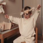 Mrs Ertha Drewniana łódź na kółkach Buddy Boat Noah's Ark Boat Wooden Puzzle