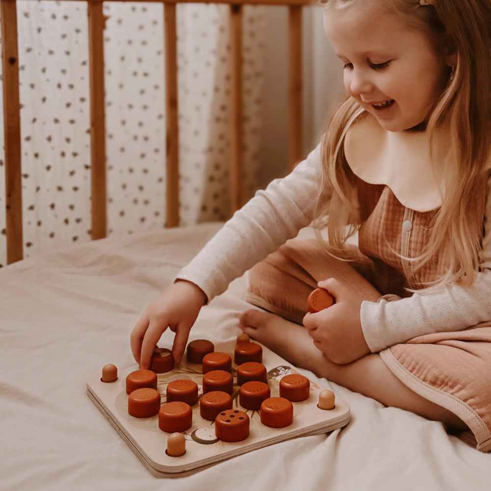 Mrs Ertha Pop & Peek edukacyjne puzzle drewniane