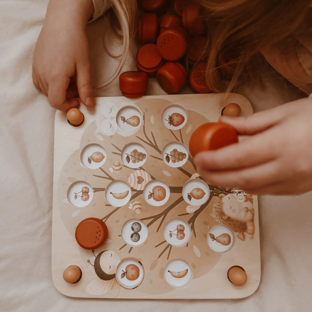 Mrs Ertha Pop & Peek edukacyjne puzzle drewniane