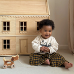 Mrs Ertha Drewniany piesek na kółkach Poppy