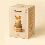 Mrs Ertha edukacyjne drewniane puzzle Stackaboo Lisek