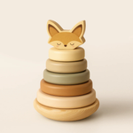 Mrs Ertha edukacyjne drewniane puzzle Stackaboo Lisek