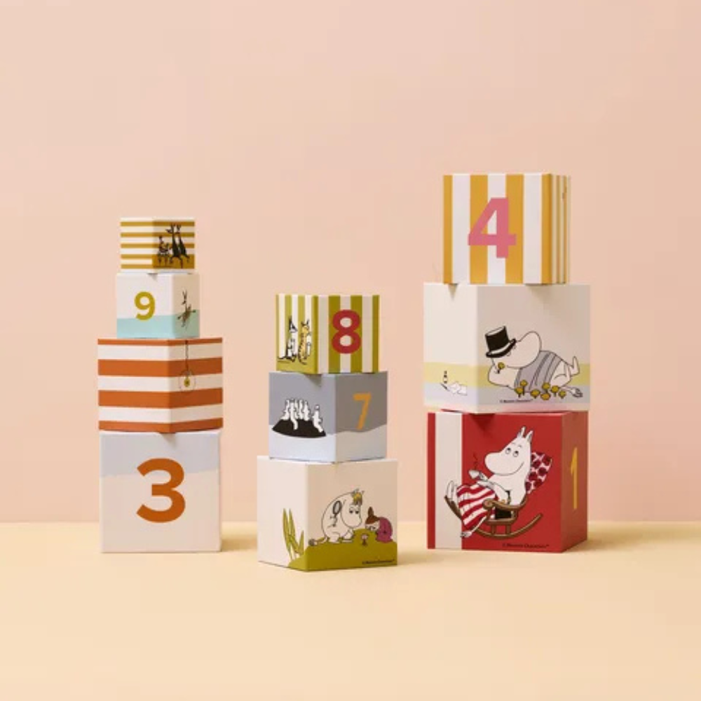 Kid's Concept Wieża/piramida do układania z kostek MOOMIN Multi