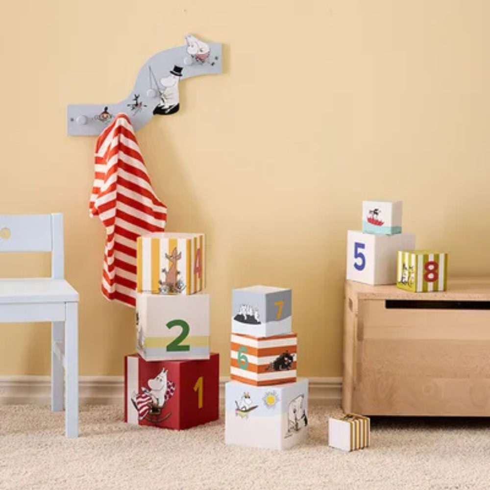 Kid's Concept Wieża/piramida do układania z kostek MOOMIN Multi