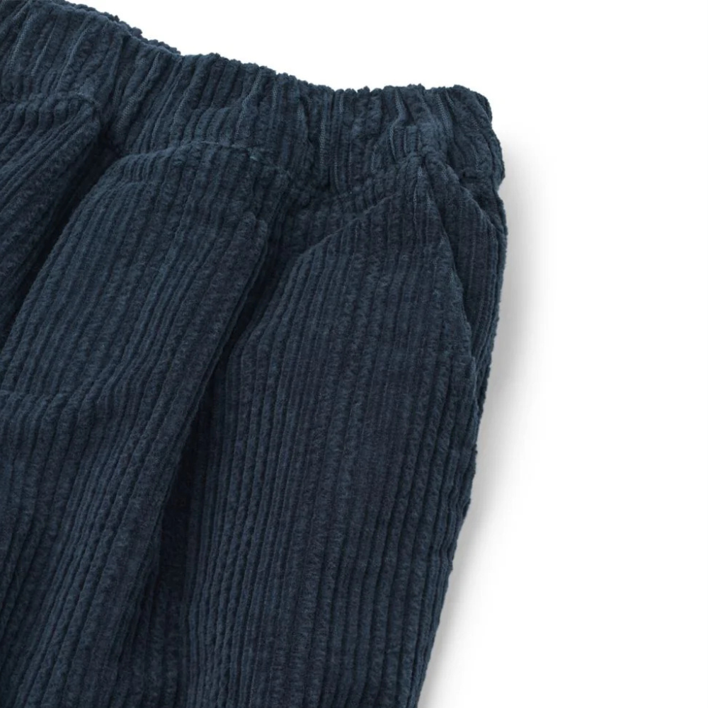 Liewood Sztruksowe Spodnie chłopięce Borris Classic Navy