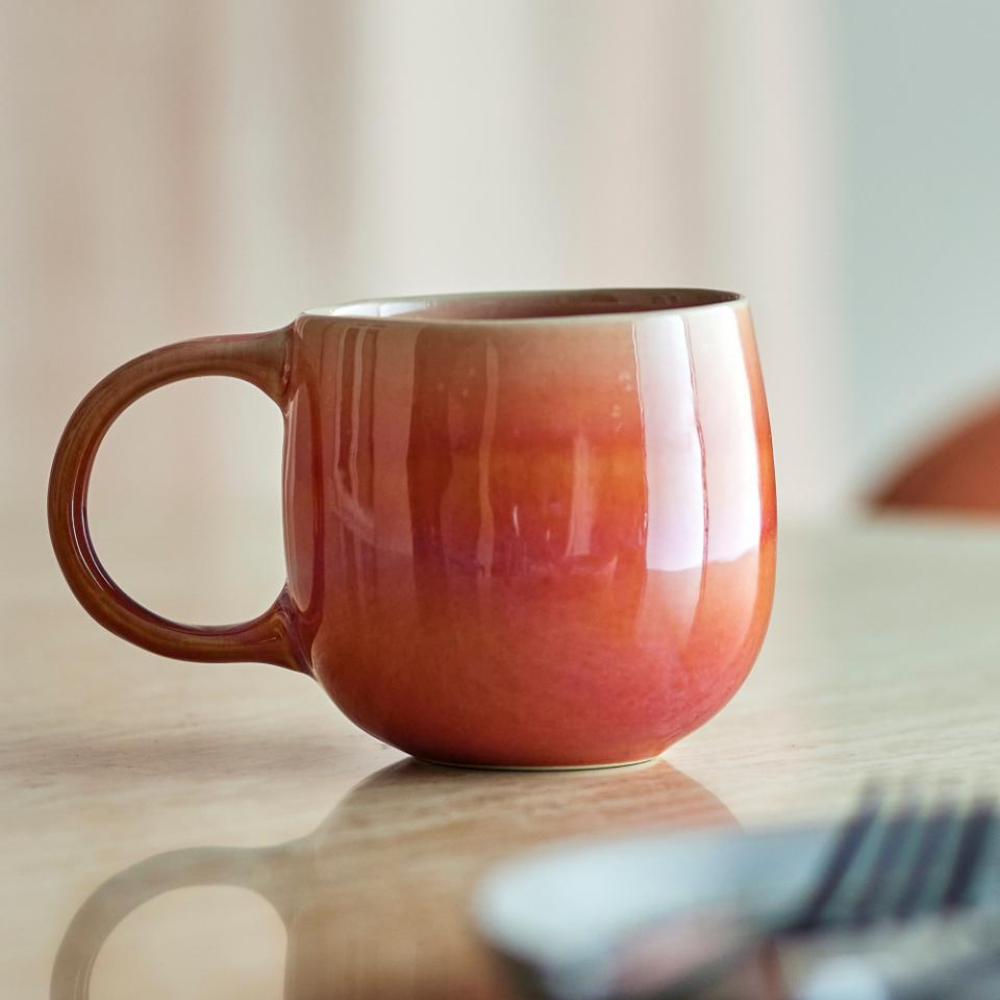 Bloomingville Zestaw kubków z kamionki Roselyn Rose 4 szt.