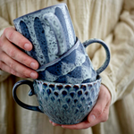 Bloomingville Zestaw kubków z kamionki Ramie Grey 2 szt.