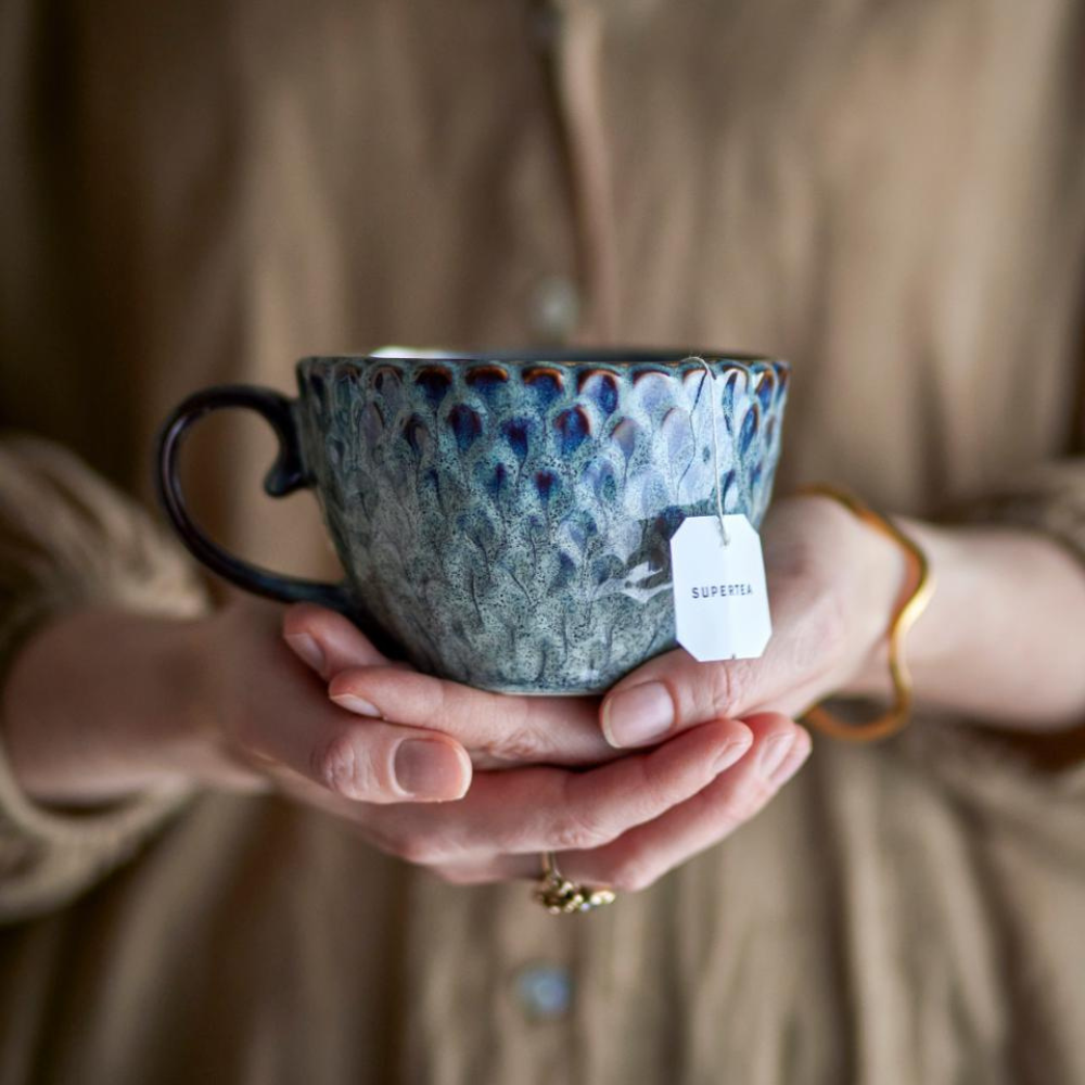 Bloomingville Elegancki zestaw kubków z kamionki Katrina Gray 4 szt.