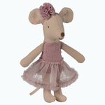 Maileg Myszka baletnica Mała siostrzyczka wrzosowy